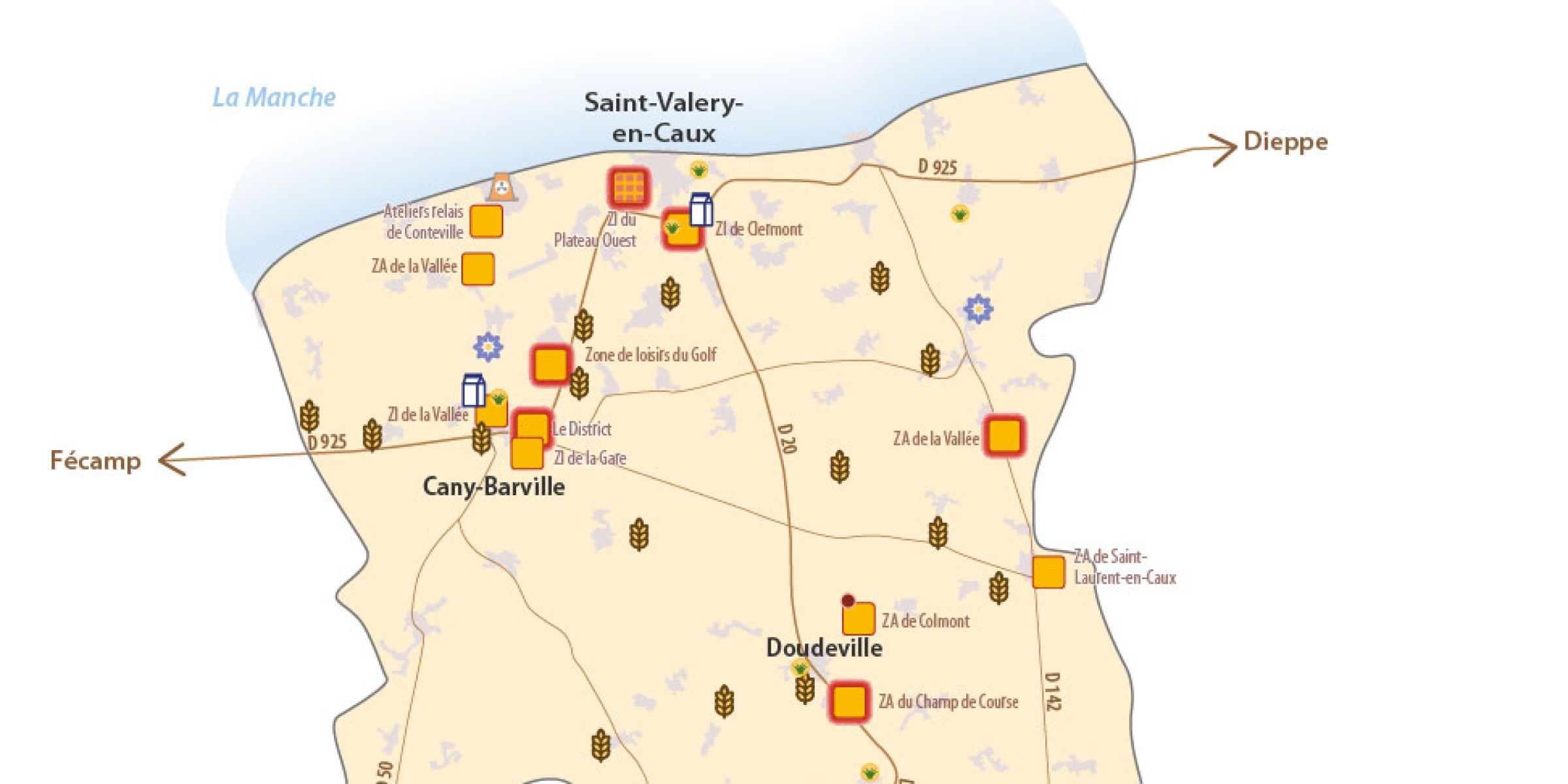 Le développement économique de Plateau de Caux Maritime