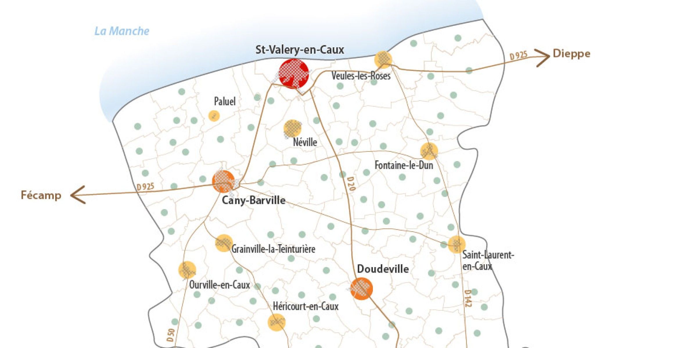 L'armature urbaine de Plateau de Caux Maritime